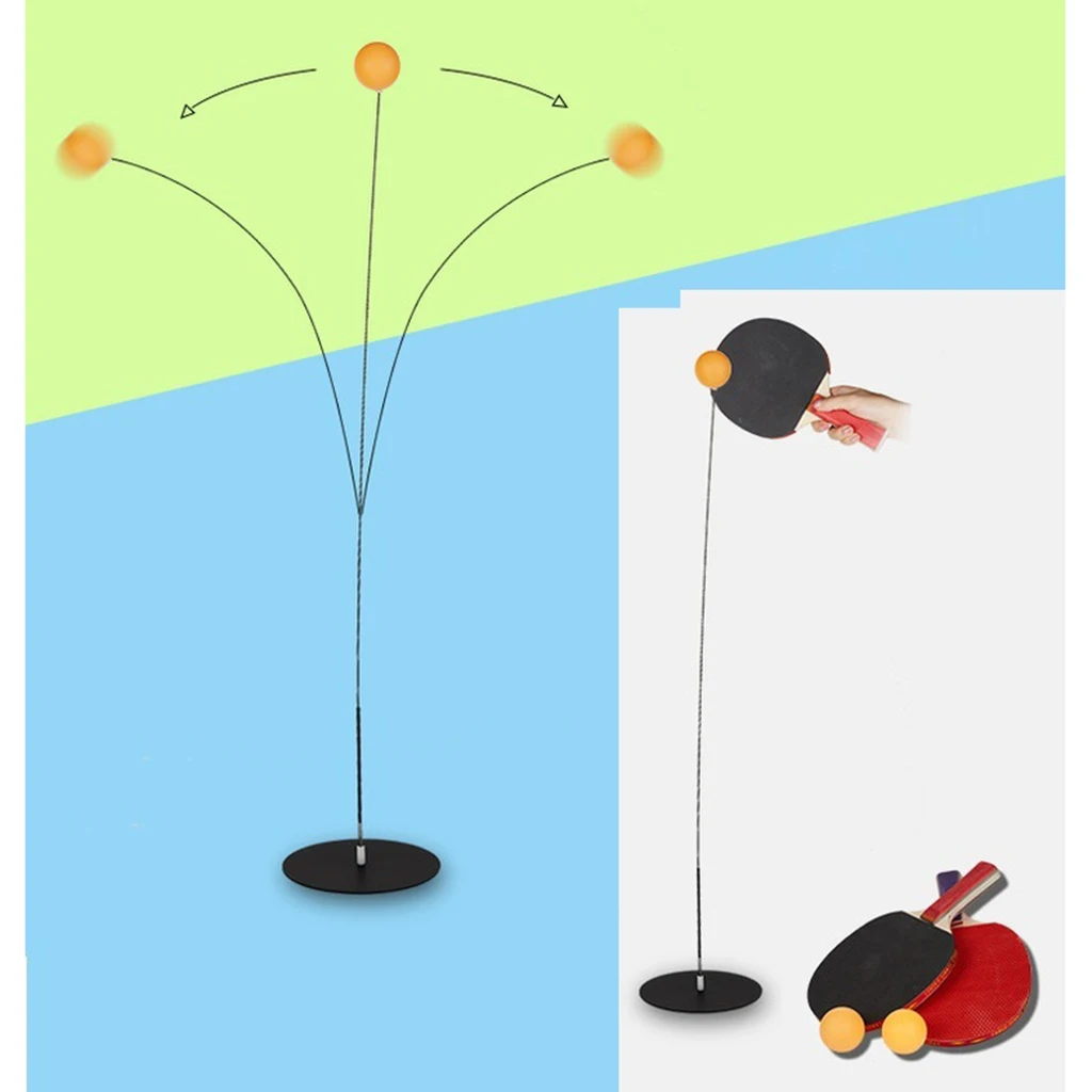 Portable Table Tennis Trainer Table Tennis Soft Shaft Training Machine Elasticity Kid Adult Ping Pong Practice Train Indoor Game