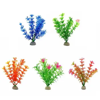 

Artificial Aquatic Plants 16 Pcs Large Aquarium Plants Plastic Fish Tank Decor