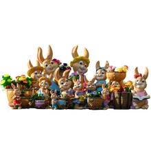 Орнамент Сад орнамент на открытом воздухе мультфильм кролик цветок цилиндр сад пейзаж скульптура моделирование животное детский сад