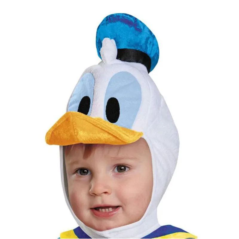 Детские Рождественские костюмы для косплея/Дональд Дак/Новогодняя одежда Вечерние платья для мальчиков и девочек одежда на Рождество/День рождения