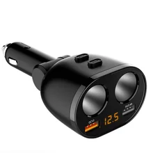 USB розетка для автомобиля быстрое зарядное устройство прикуриватель многофункциональный двойной usb порт с автономными переключателями