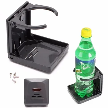 

Hot 2019 1PC Plastic Black Boisson pliante Coupe Can Bottle Holder Support Car Mount Auto Bateau Peche Box