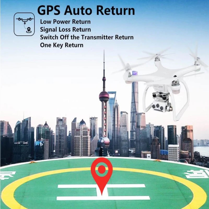 Двойной GPS авто следить за мной бесщеточный Wi-Fi FPV RC Квадрокоптер Upair-2 3D+ 4K эффект камера 3 оси Gimbal приложение управление Радиоуправляемый Дрон модель