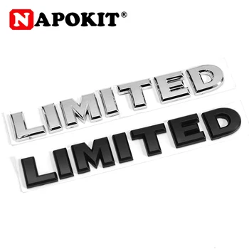 

About 14cmx2cm ABS LIMITED Logo Car Sticker Emblem Badge Decal Auto Car Styling Decorative Accessories Black Chrome Silver