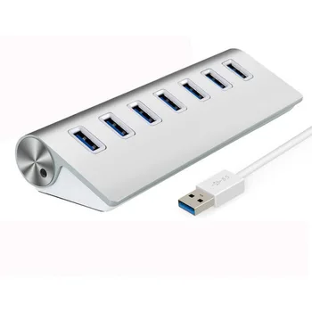 

USB 3.0 Hub 4/7 Port Extender Hub High Speed All Aluminum Alloy Material USB Splitter for PC Windows Macbook Computer Components