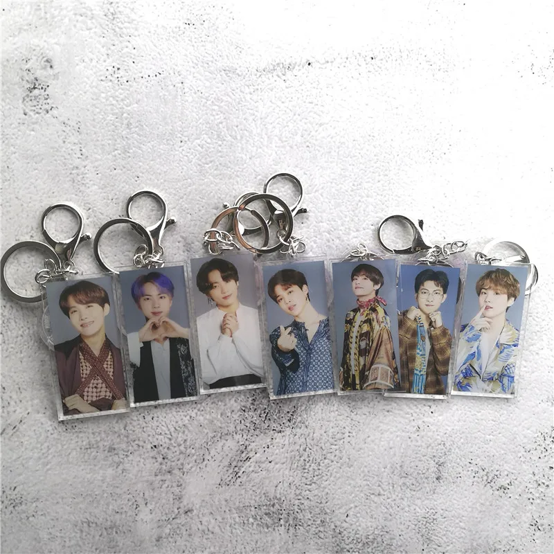 Bangtan Boys FM 5TH Magic Shop акриловый брелок для ключей карта душа Persona квадратный брелок JUNG KOOK JIMIN JIN SUGA