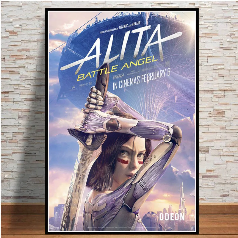Картины на холсте плакаты и принты Alita Battle Angel киноигра настенные картины для