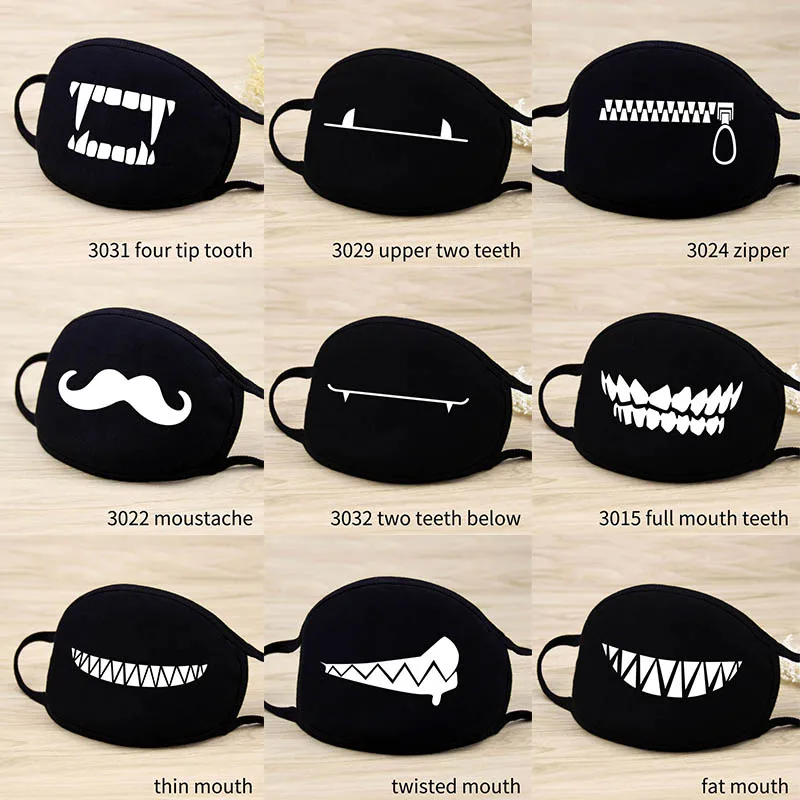 Cotton Dustproof Mouth Face Mask Stop Air Pollution Cartoon Lovely Masks Lucky Bear Women Men Muffle Face Mouth Masks