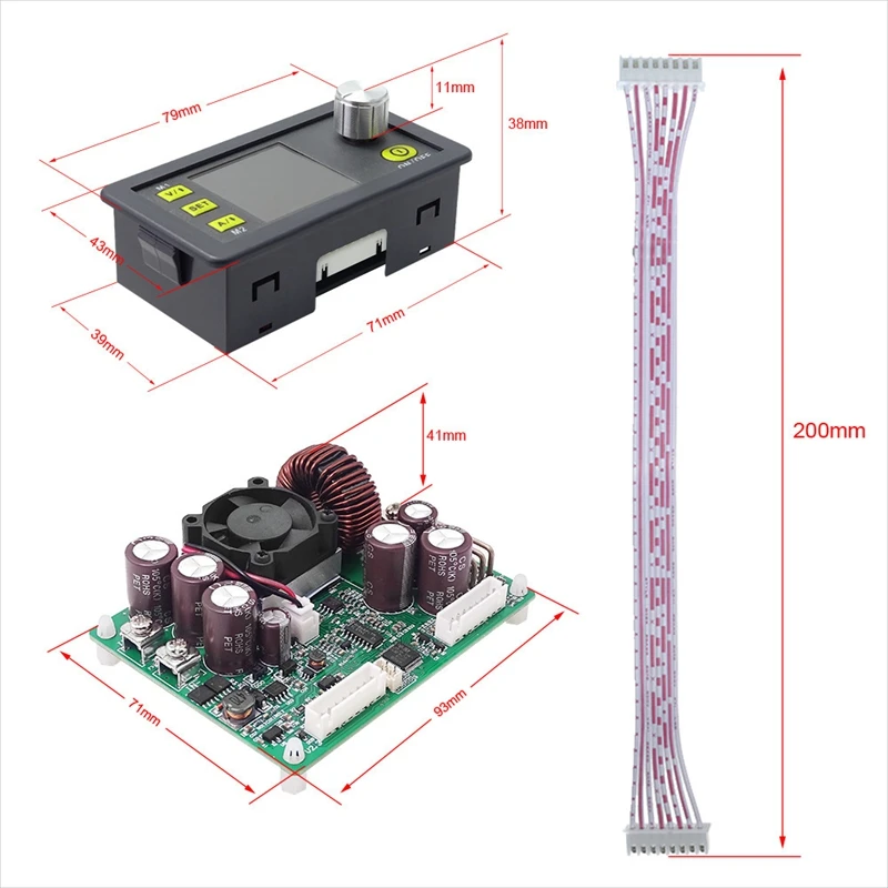 Горячая DPS5020 lcd постоянное напряжение тока понижающий программируемый модуль питания с USB коммуникационным модулем