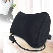 1 шт. подушки поясничная поддержка для автомобиля Дома Офисное Кресло портативная подушка с насосом съемные сетчатые массажные подушки
