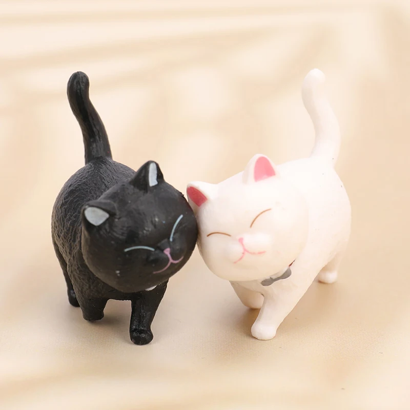 

9Pcs Cute Mini PVC Animation Model Cat Doll Figures Toy Creative Individuality Handicraft Ornaments Dashboard Balcony Decoration