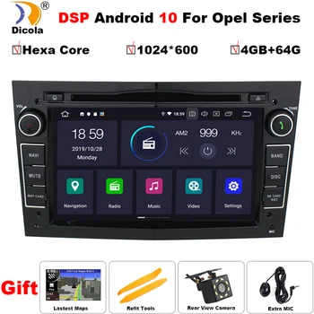 

7" HD PX6 DSP Android 10 Hexa Core IPS screen 2 DIN Car GPS For opel Vauxhall Astra H G J Vectra Antara Zafira Corsa DVD PLAYER