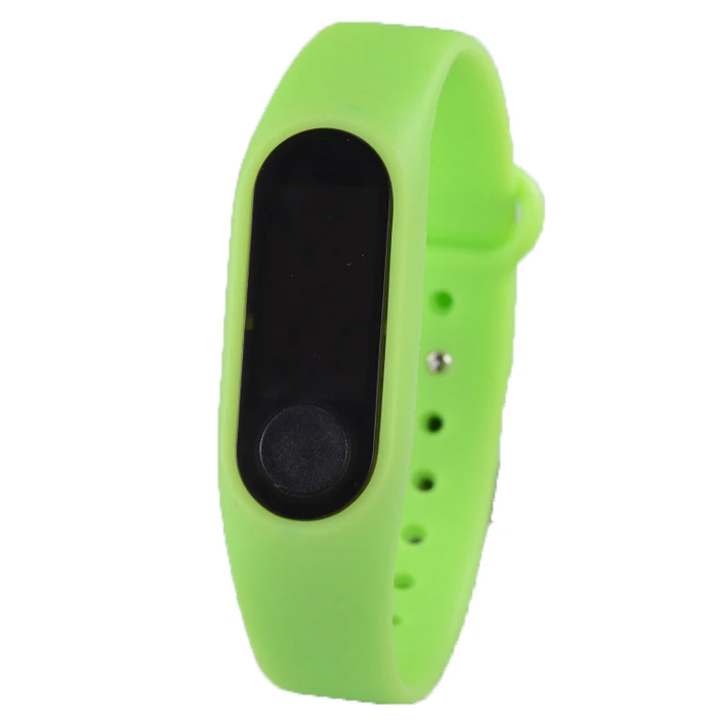 Grass green Детские часы Детские светодиодные цифровые спортивные часы для девочек и мальчиков, женские и мужские электронные часы с силиконовым ремешком Reloj infantil - Цвет: Grass green
