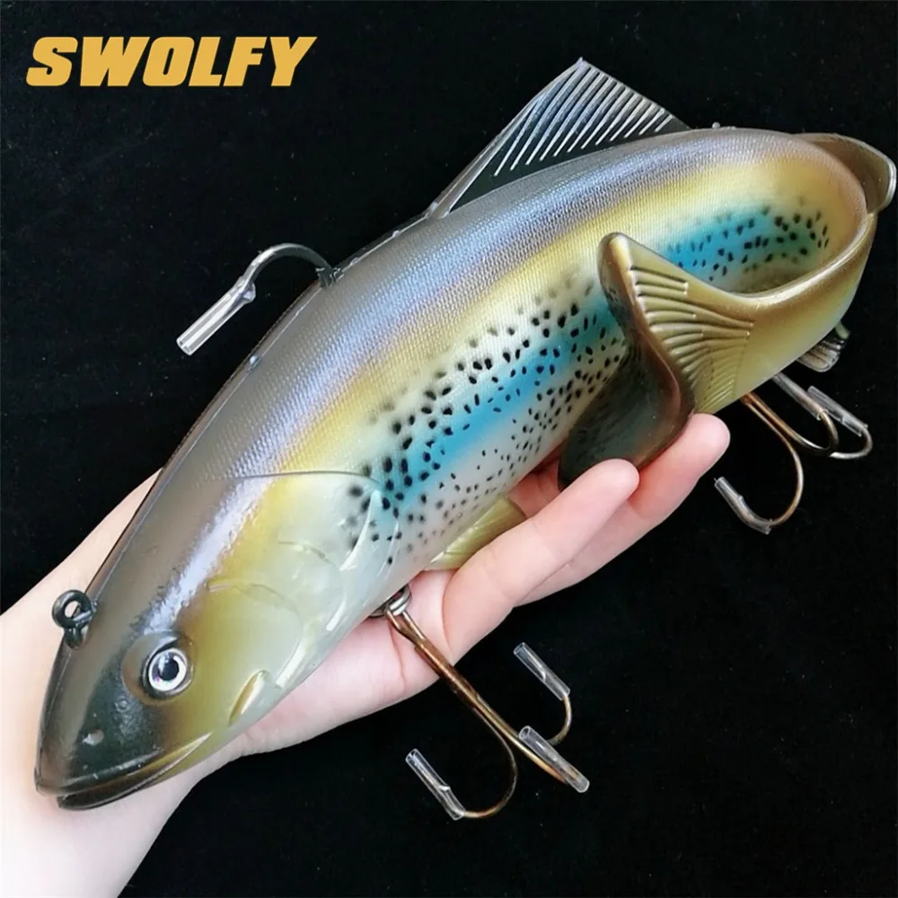 1PCS 14cm 185g 3D Bionic Minnow Fishing Lure Hard Bait With 3 Fishing Hooks  Fishing Tackle Lure 3D Eyes Full Swimming Layer - AliExpress