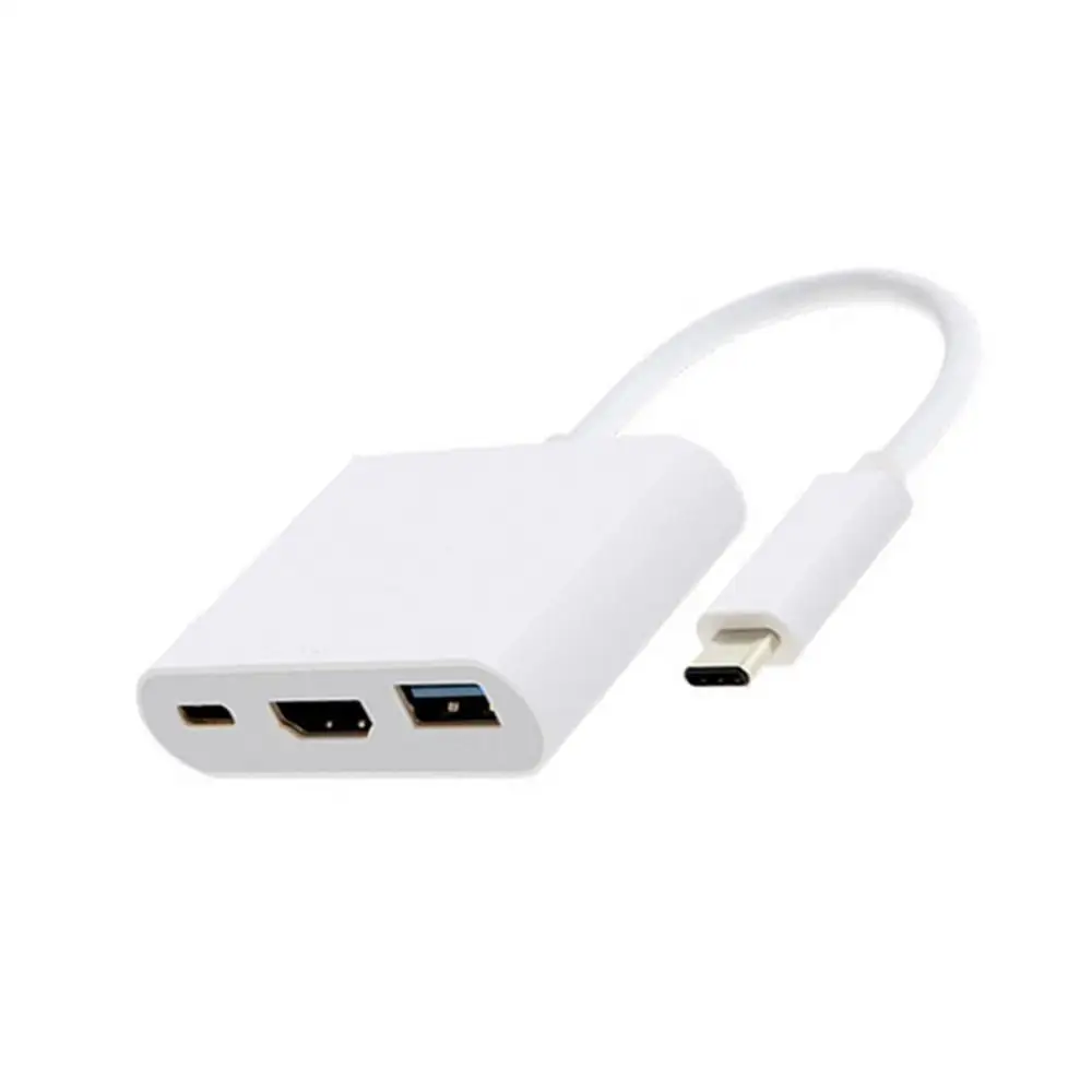 Type-C USB C к HDMI адаптер конвертер кабель USB 3,1 type c для зарядки мужчин и женщин цифровой AV многопортовый адаптер