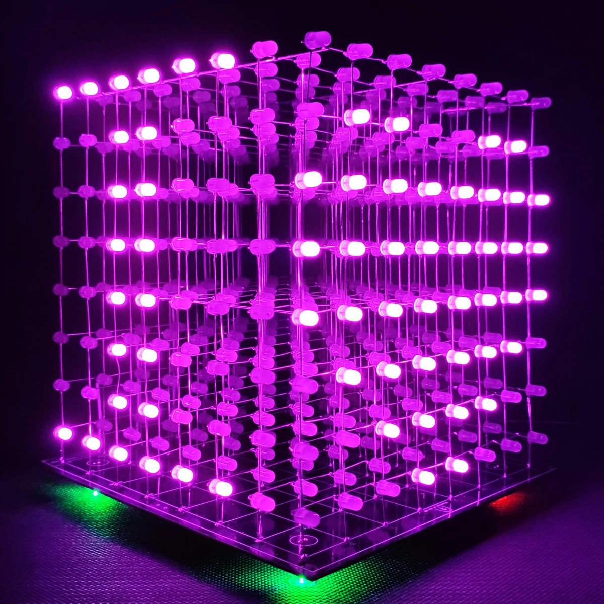 iCubeSmart 8 × 8 × 8 3D ledキューブdiy電子キットティーンエイジャー学習はんだプロジェクトキットと3D編集