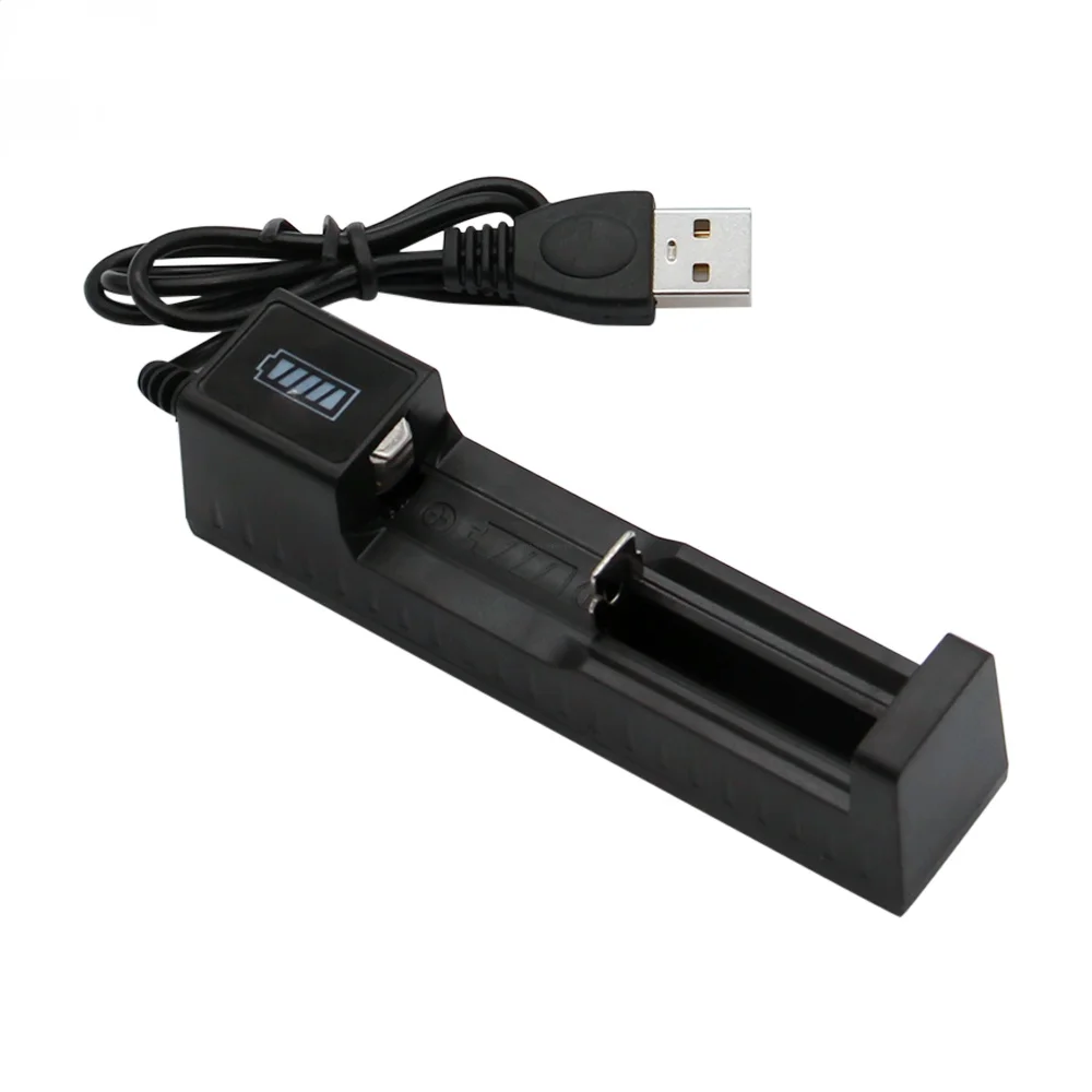 Battery Charger Universal 1/2 Slot Battery 3.7V 18650 26650 14500 17670 USB Charger Smart Chargering For Rechargeable Li-ion NiMH Batteries