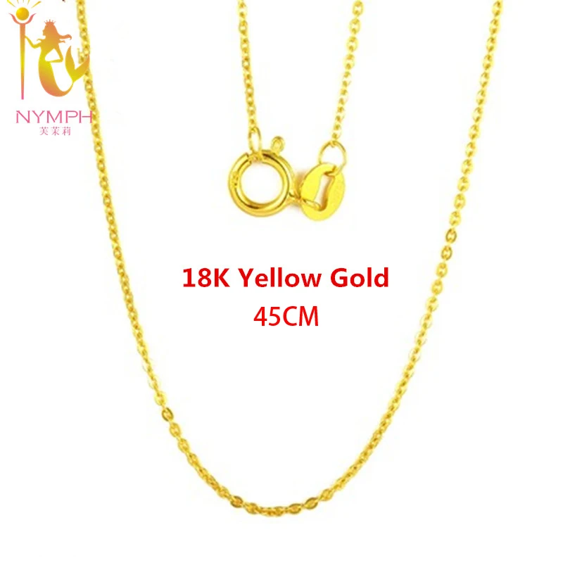 NYMPH Genuine 18K White Yellow Gold 