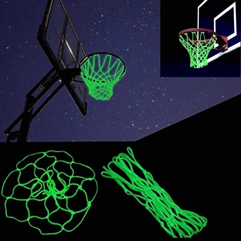 Ночник баскетбольная сетка светящаяся наружная светится в темноте портативная солнечная Спортивная нейлоновая светящаяся Ночная