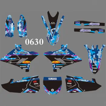 

Full Graphics Decals Stickers Kit Custom Number Name Glossy Stickers Waterproof FOR YAMAHA YZ125 YZ250 2015 2016 2017 2018 2019
