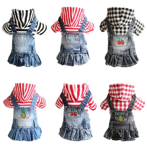 XS-2XL 데님 강아지 옷, 카우보이 애완견 코트, 소형견용 청바지 재킷, 강아지 조끼 코트, 강아지 의상, 고양이 옷 2
