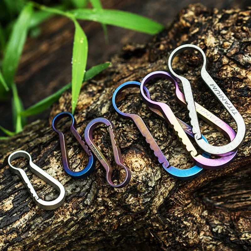 Titanium Mini High Loading-Bearing Carabiner Outdoor Hook Edc Tool Carabiner Keychain