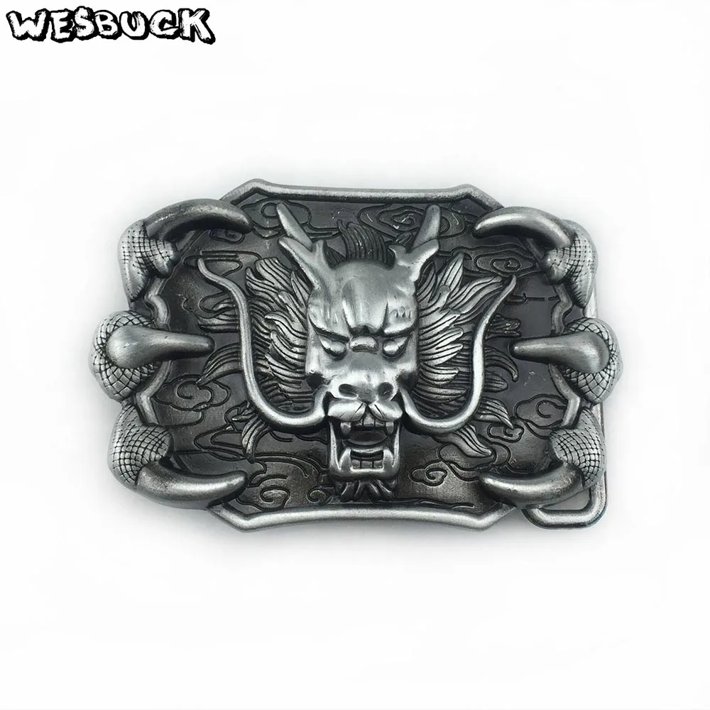 Wesbuck Brand 3D джинсы дракон в ковбойском стиле подарок пряжки ремня на 4 см Ширина оснастки на поясе - Цвет: buckle