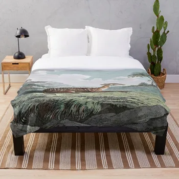 

Drop Shipping Printed Throw Blanket Sherpa Fleece Soft Blanket Flannel Rug Home Decoration For Bed Small Spotted Musk Deer Drawi