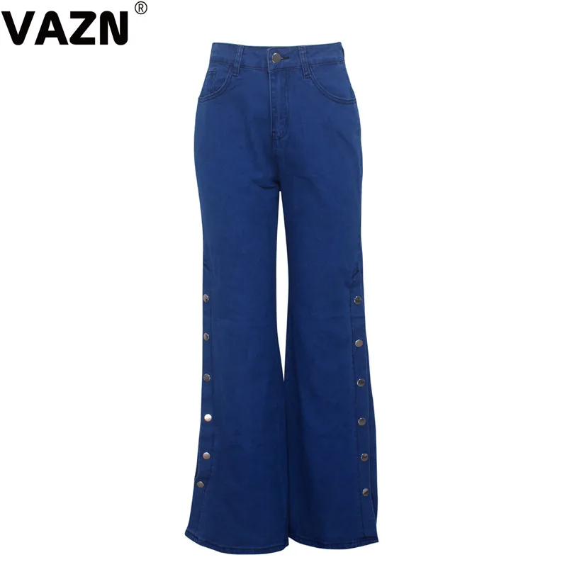 VAZN HSF2033, новинка, для молодых девушек, для Note, сексуальные, офисные, умеренные, модные, женские, однотонные, офисные, с высокой талией, длинные, винтажные женские джинсы