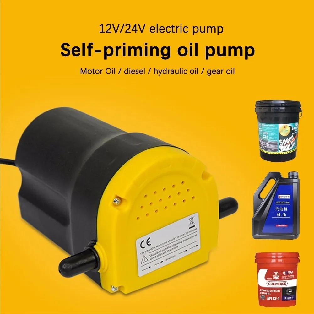 Oil Suction Pump 12v/24v 34l/min Electric Engine For Fuel Fransfer