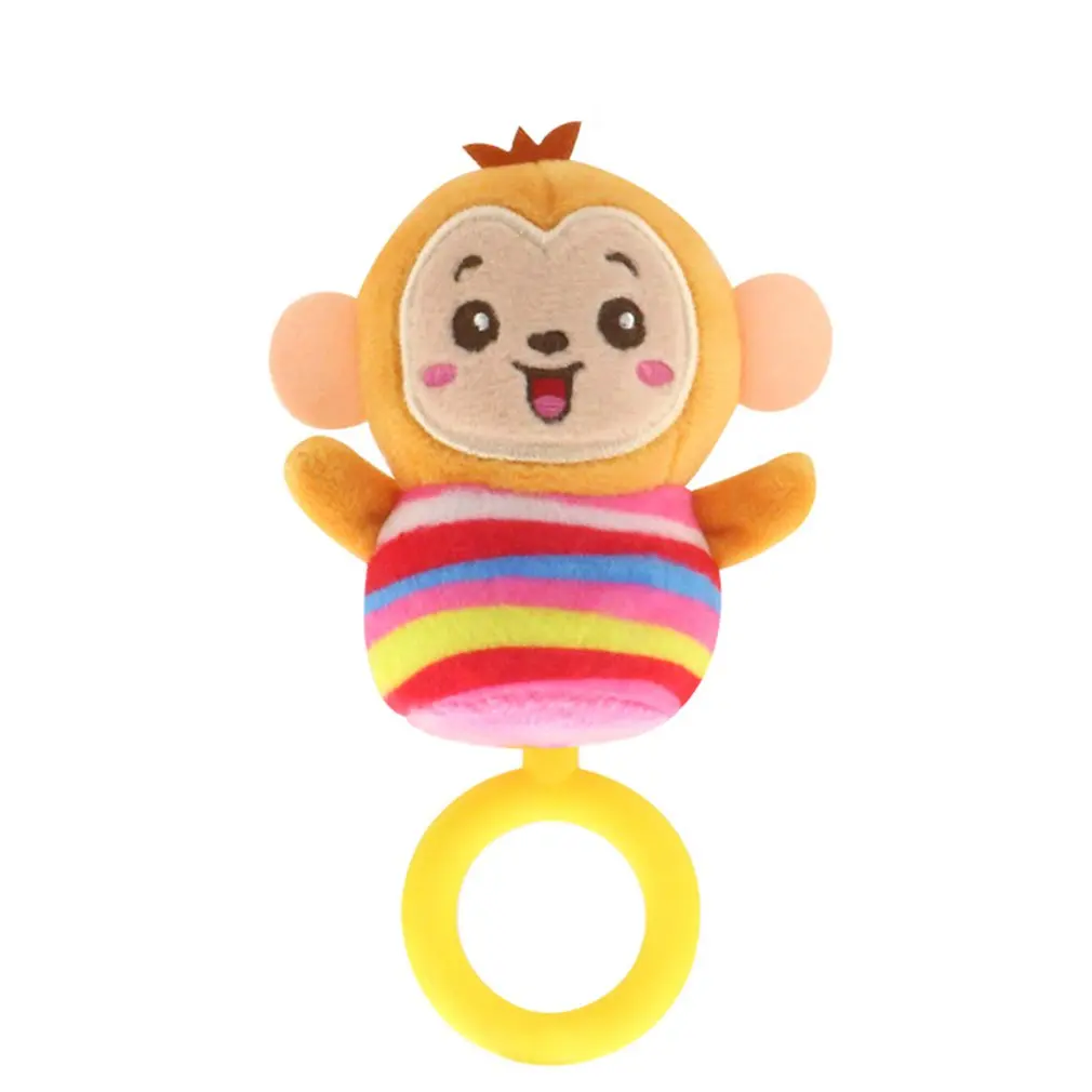 Baby Rattle Plush Toy Marine Animal Car Pendant Crib Bed Hanging Toy Animal Teether Interaction Colorful Early Educational Dolls - Цвет: C2