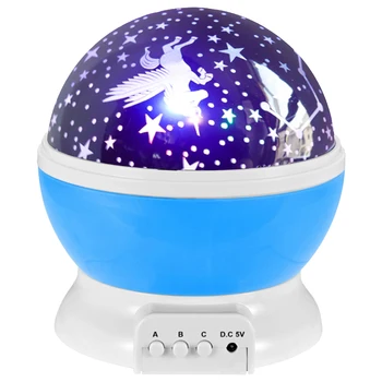 

LED Rotating Night Light Projector Starry Sky Star Master Children Kids Sleep Romantic LED USB Projector Lamp Child Gifts