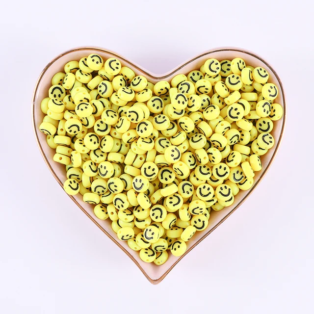 100/200/500pcs Heart Beads For Jewelry Making Acrylic Mixed Beads With Letters For Bracelet Handmade Diy Bracelet Necklace 2021 4x7mm 85