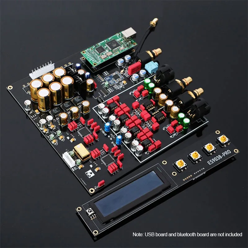 TZT двойной ES9038PRO декодер плата DAC DSD 384K /Amanero USB /Bluetooth 5 0 без потерь волокна