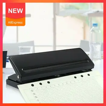

6 Hole puncher Loose-Leaf Standard Puncher Paper Adjustable Office Binding Supplies Student Stationery Equipment Stapler H8T3