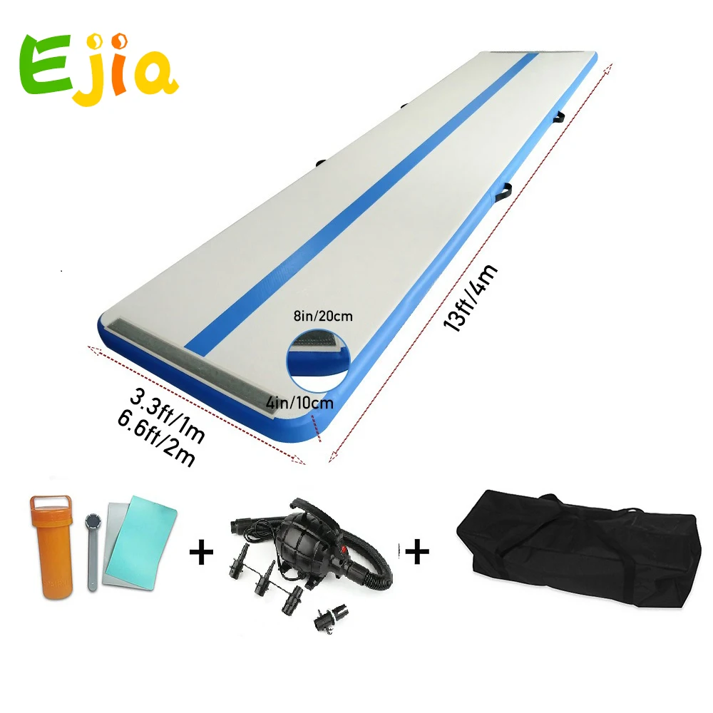 4m 10/20cm thickness  Inflatable Gymnastic Mattress Gym Tumble Air Track Floor Tumbling Air Track Mat For Adult or Child