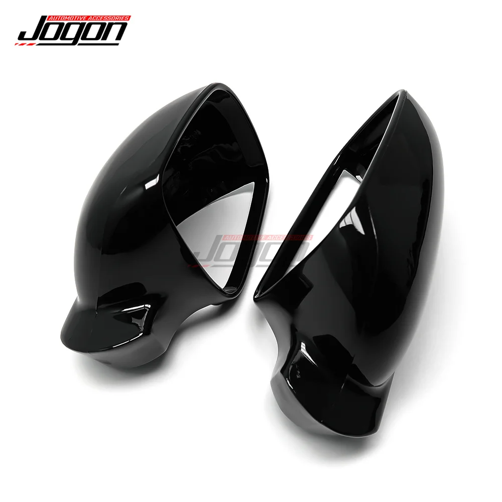 VW Golf 4 IV GTI R32 Jetta MK4 Bora 1J Passat B5 용 사이드 미러 셸 캡, 광택 블랙 백미러 커버
