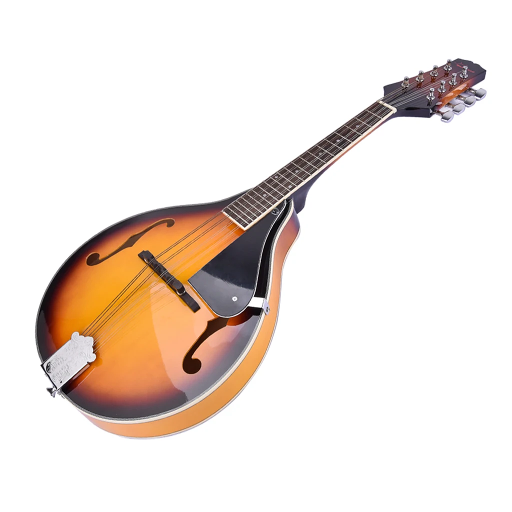 8 струнные акустические мандолины липа Sunburst Музыкальные инструменты