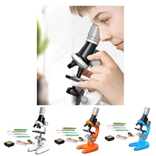 

KIDS 40X-1200X Starter Microscope Science Kit with Slides Accessories