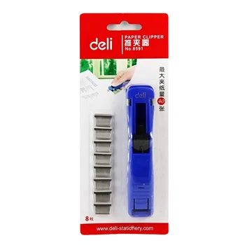 

Set Metal Push Paper Clip Bookbinding Machine Office Binding Supplies Clipper Clips Refill Stationery Binding Accessories