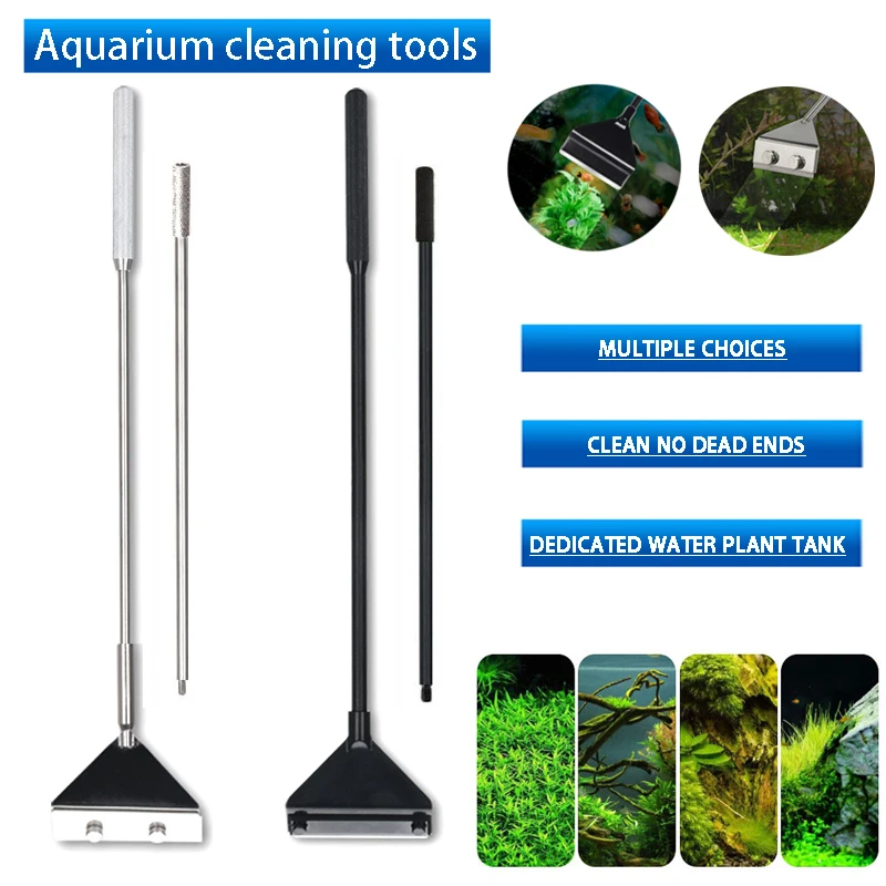 Aquarium stainless steel fish tank algae removal scraper blade aquatic