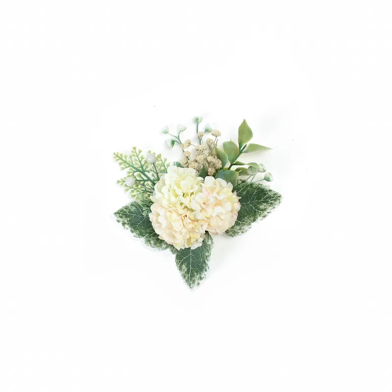 10 шт. маленький искусственный цветок 3,5 см шелк соцветия гортензии для свадебной вечеринки украшения дома DIY ВЕНОК скрапбук подарочная коробка