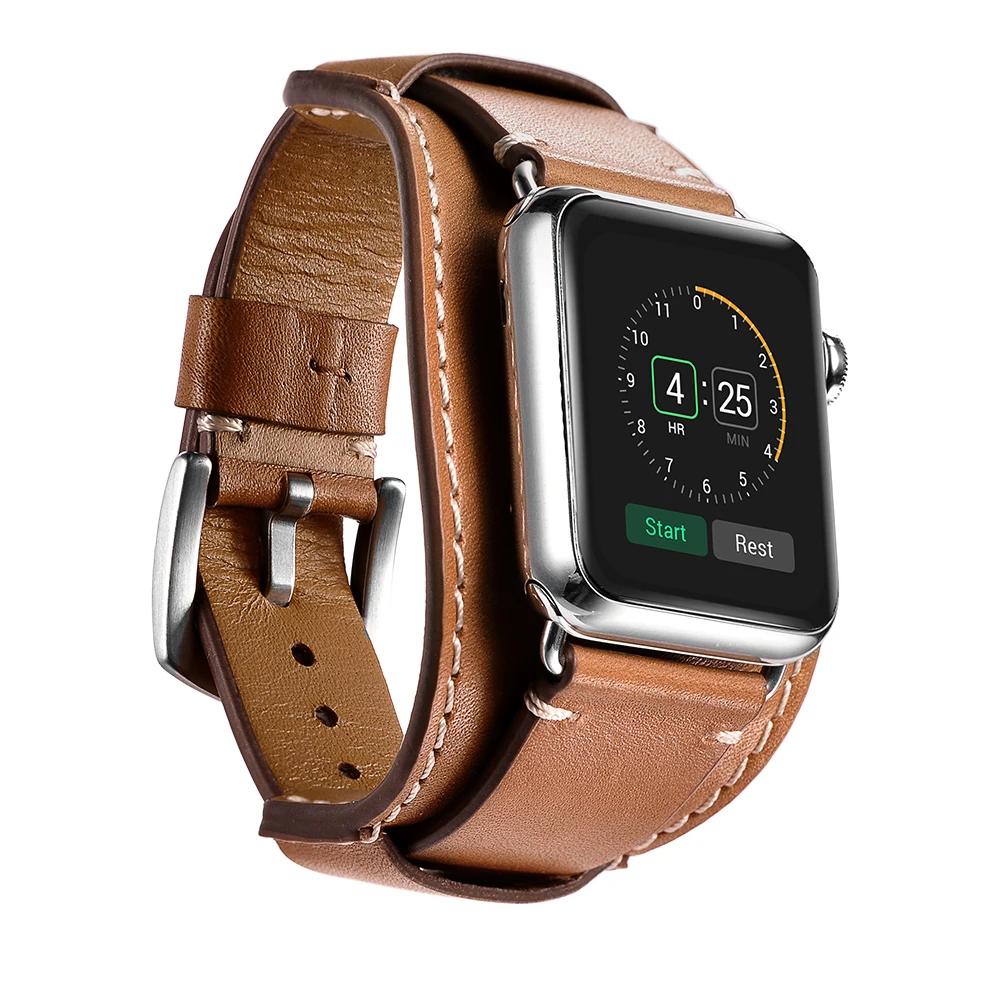 Ремешок для часов Apple Watch 44 мм 40 мм/42 мм 38 мм серия 4 3 2 1 iWatch специальный ремешок для часов из натуральной кожи