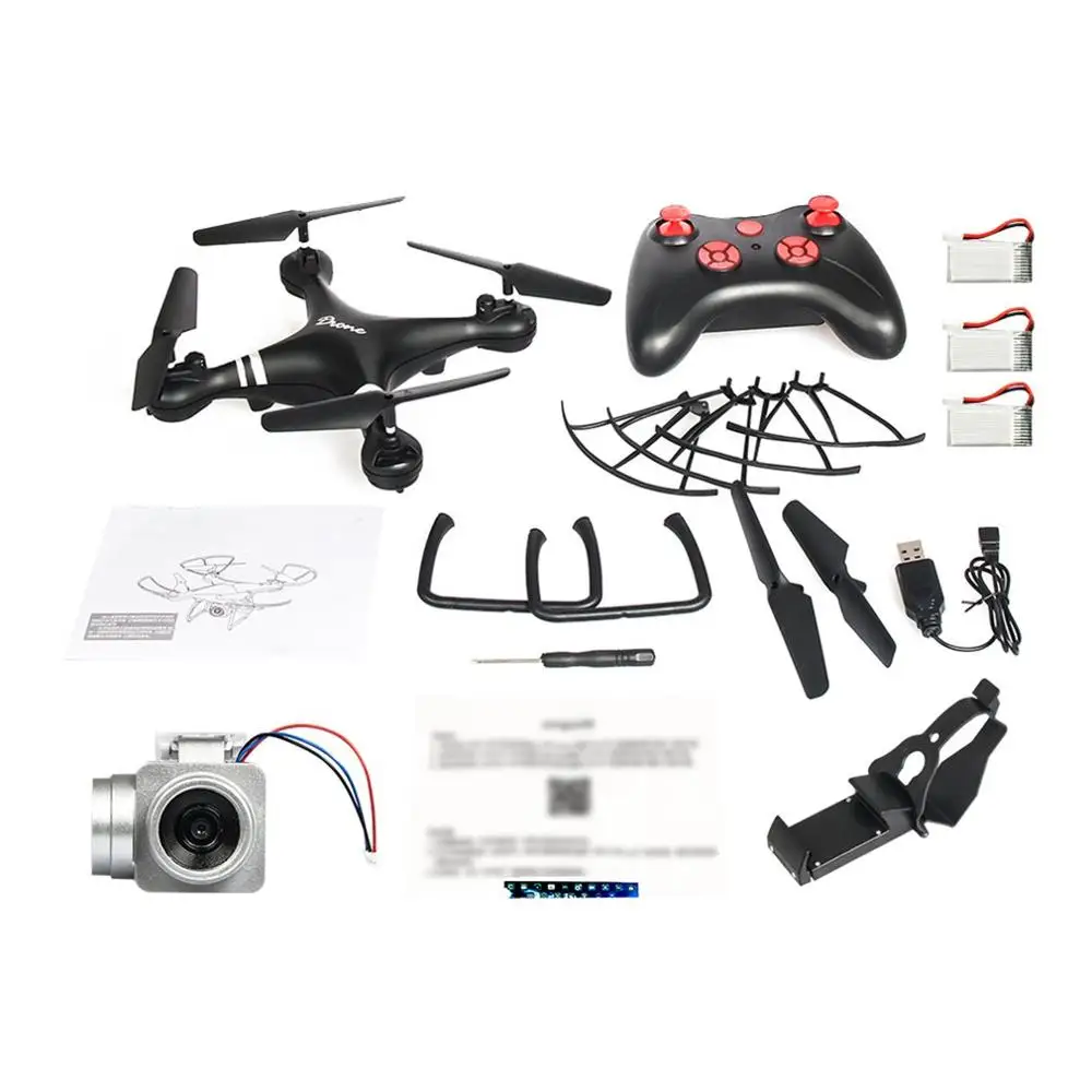 

LF608 RC Drone Wide Angle Selfie Drone Professional Foldable Quadcopter with 2.0MP Camera & 3 Batteries VS KY601S HJ14 Drones