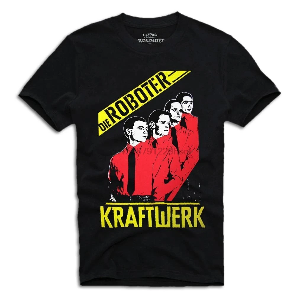 KRAFTWERK футболка под давлением Противоугонная защита Авангард электронный поп
