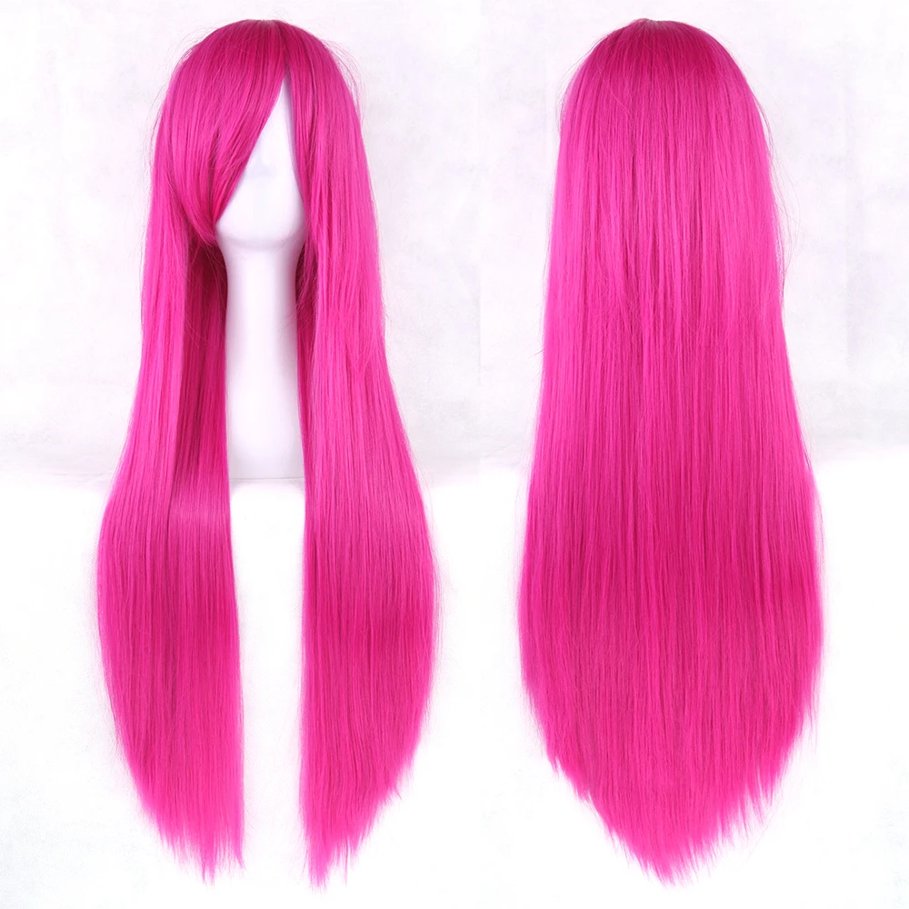 Soowee 20 цветов волнистые длинные парики Высокая температура волокна синтетические волосы розовый черный женские вечерние волосы косплей парики - Цвет: Straight 2356