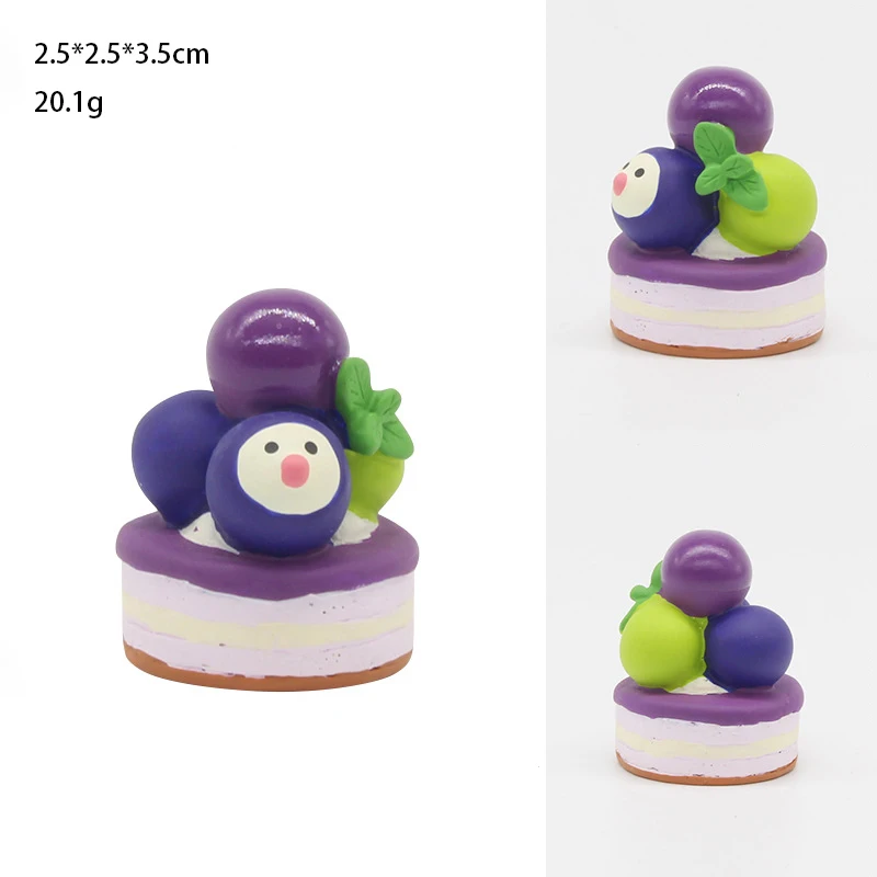 Japanese Fruit Cute Kawaii Cat Dharma Animal Ornaments Feng Shui Creative Gift Miniature Decoration Home Decoration Accessories