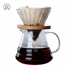 

Creative Coffee Pot Hand-made Coffee Filter Cup Scale Cup Mocha Pot V60 High Temperature Glass Coffee Container Tea Maker Teapot