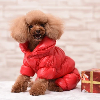 Dog Winter Metallic Coat  4