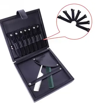 

PU Leather Hairdresser Scissors Box Practical Solid Storage Organizer Holder Tool Case Home Portable Salon Professional Barber